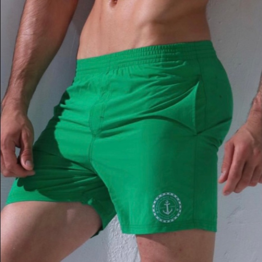 Men swim